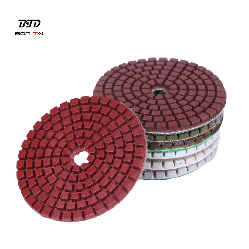 Factory made hot-sale China 100mm Standard Quality Diamond Flexible Wet Polishing Pads
