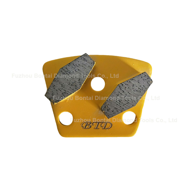 Double Hexagon Segment Grinding Shoes For Magnetic System Grinder