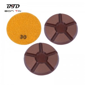 Chinese Professional Lavina Grinding Pad - 3 Inch Copper Bond Concrete Trasitional Polishing Pad – Bontai