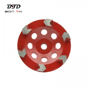 Chinese wholesale Concrete Grinding Wheel -  5 Inch Diamond Grinding Wheels with 10pcs Arrow Segments – Bontai