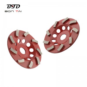 2020 Good Quality Cup Wheel - 5 inch turbo diamond grinding cup wheel for concrete and terrazzo – Bontai