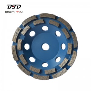 High Quality Diamond Single Row Cup Wheel - Double Row Cup Wheels for Concrete, Granite, Marble – Bontai