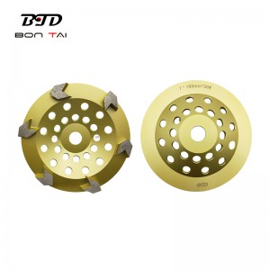 Hot-selling Concrete Edge Finishing Cup Wheel - 180mm Diamond Cup Grinding Wheel With 6 Arrow Shape Segments – Bontai