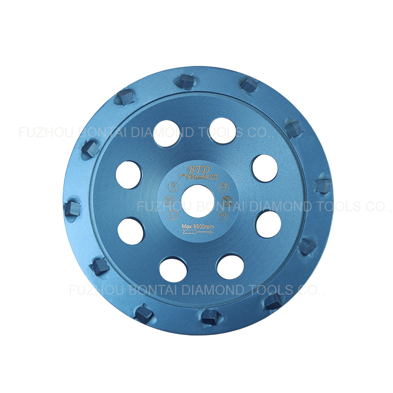 Back-Brazed Series PCD Segments Diamond Cup Wheels – PCW121422