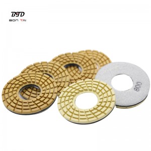 Factory Price For Terrazzo Polishing Pads - 4″ Resin Diamond Polishing Pads for Klindex grinders – Bontai