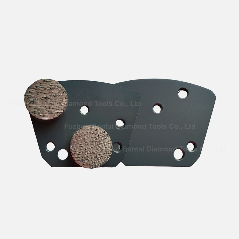 Double Round Diamond Segments Grinding Shoe For Blastrac Floor Grinder