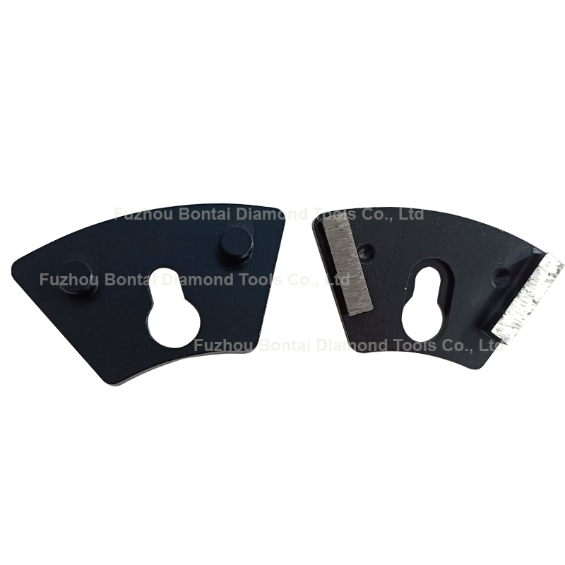 Double Rectangle Segments Diamond Grinding Tools For Floorman Floor Grinder
