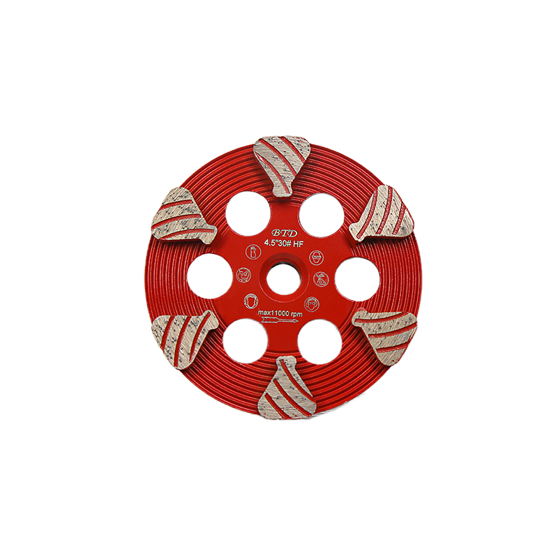 OEM/ODM Supplier Fast Grinding Speed Diamond 4.5 Inch FAN Segment Grinding Cup Wheel/Diamond Tool