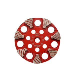 New Technology 5 Inch Fan-shaped Diamond Cup Wheel