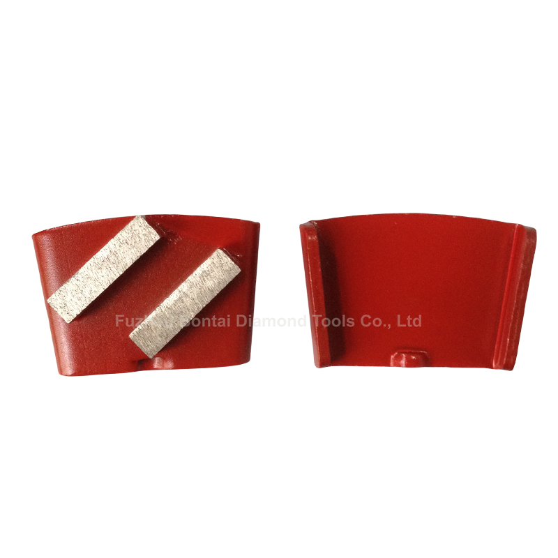 Double bar HTC diamond grinding shoes