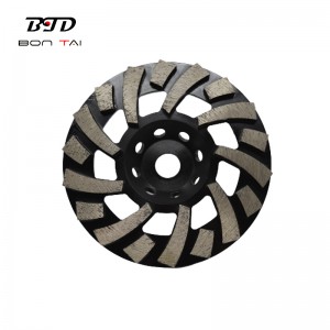 Low price for Diamond Cup Wheel For Concrete - 180mm Big Curved Segment Concrete Grinding Wheel – Bontai