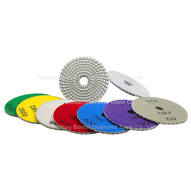 Best Price for High Density Wet Dry 3 Step Polishing Pad for Granite Marble Quartz