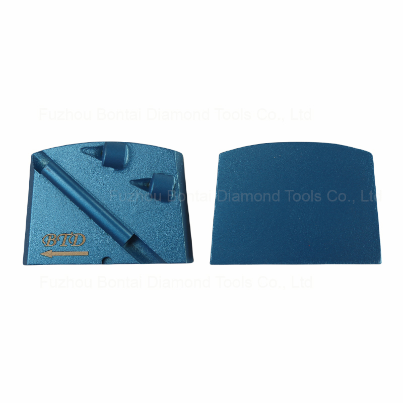 Double Quarter PCD Diamond Segments Grinding Tools For Floor Preparation