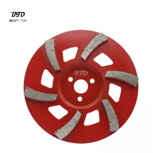 Cheap price Turbo Diamond Cup Wheel - 7″ 6 Segments TGP Diamond grinding wheel abrasive disc – Bontai