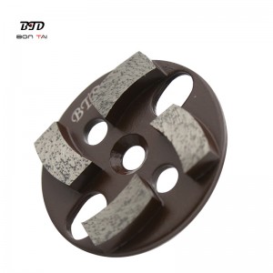 Chinese Professional Redi Lock Diamond Grinding Shoe - 3 inch multi-functional round magnetic diamond grinding disc with 4 segments – Bontai