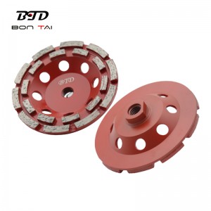 New Arrival China Cup Diamond Wheel - 5″ double row diamond grinding cup wheel for concrete – Bontai