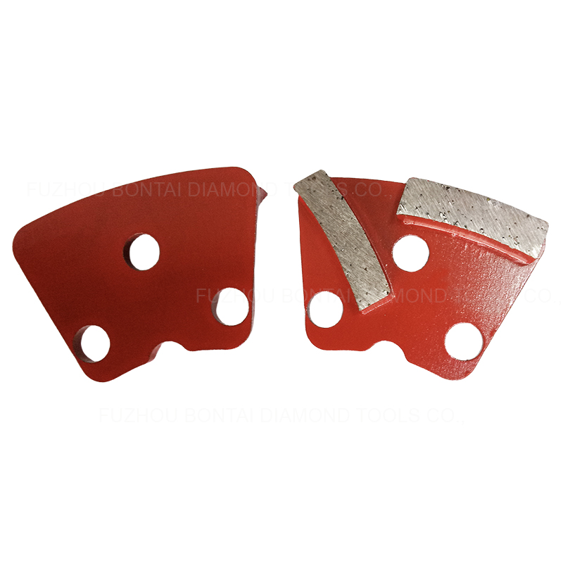 Double Rectangle Segments Diamond Grinding Shoes For Dr.Schulze Floor Grinder