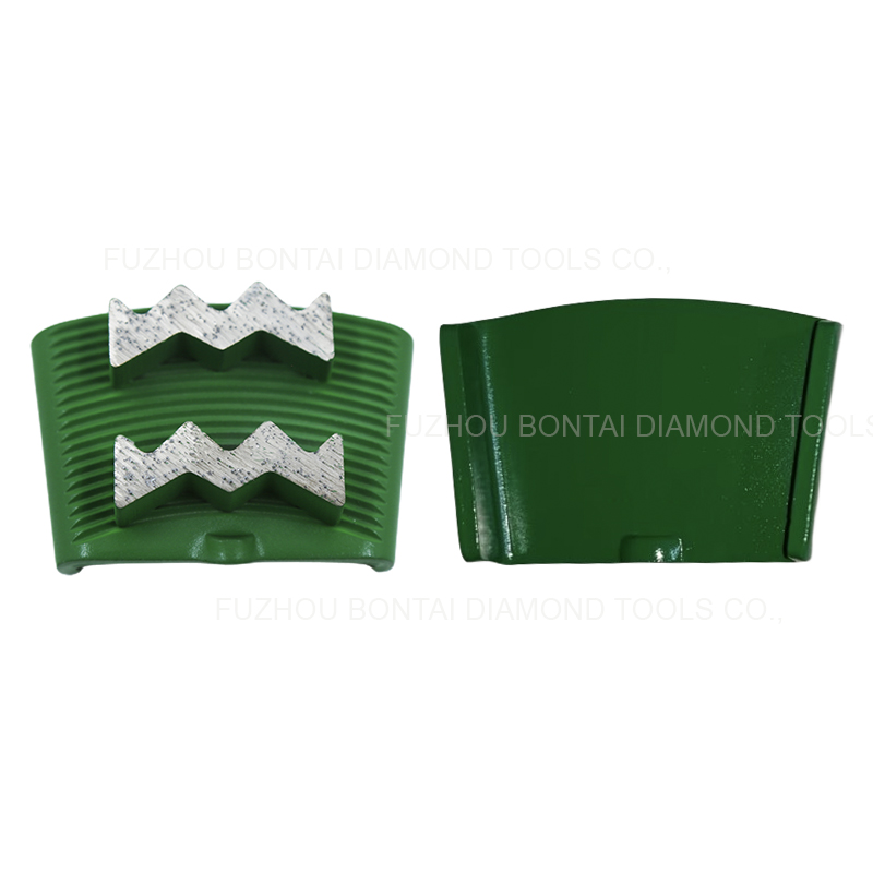 Zigzag Segments Concrete Grinding Shoes for HTC Grinder