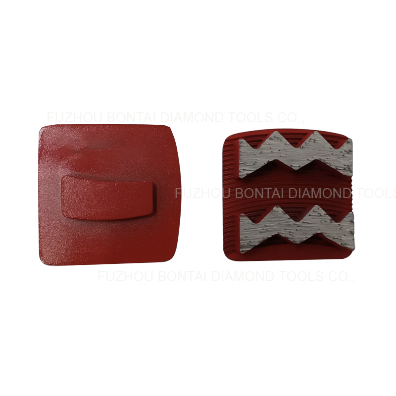 Double W Shaped Diamond Segments Grinding Shoes For Klindex Floor Grinder