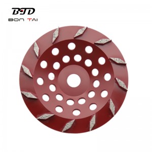 Good Quality Cup Shaped Grinding Wheels - 180mm diamond cup wheel with rhombus segments – Bontai