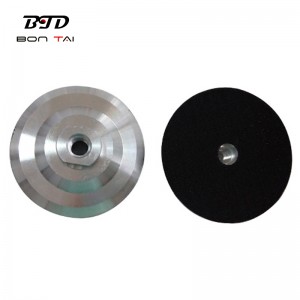 Good Quality Quick Fit Converter Plate – 5 inch M14 Thread Diamond Polishing Pads backer Pad Aluminum Backer Pads Angle Grinder Adapter – Bontai